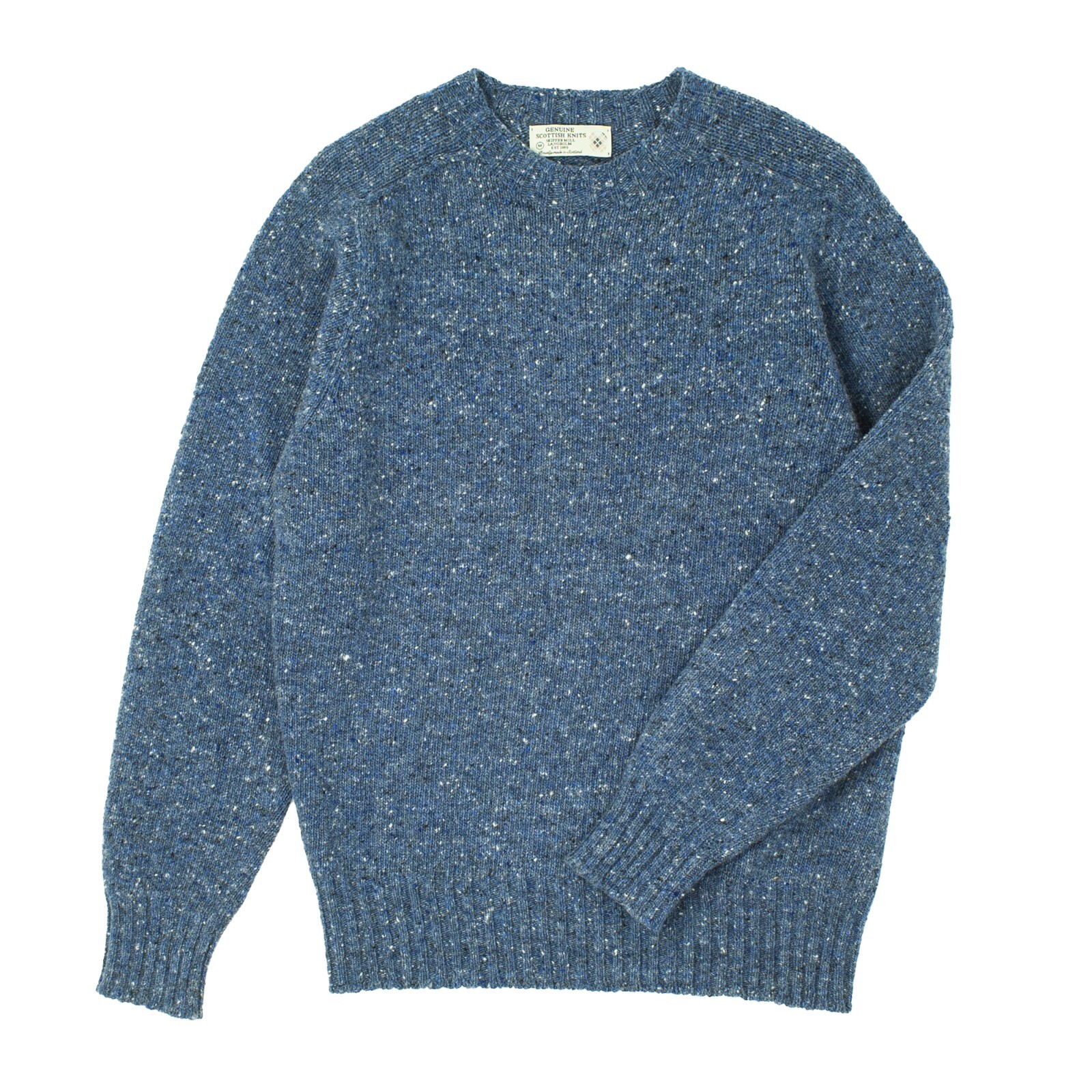 Merino Wool Donegal Crew Neck Jumper