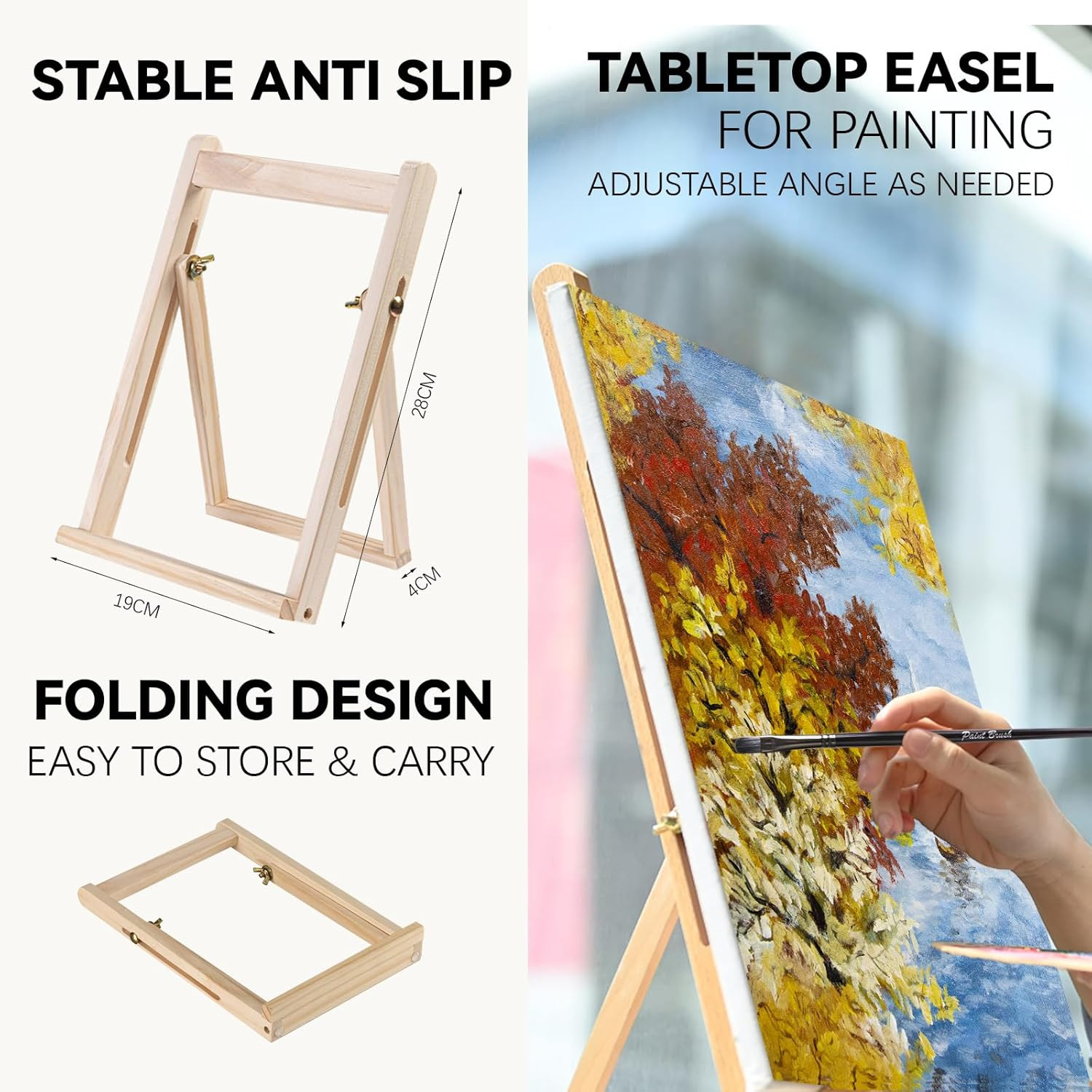 Acrylic Paint Set for Adults & Kids - 37PCS Art Painting Supplies Kit with 18 Co