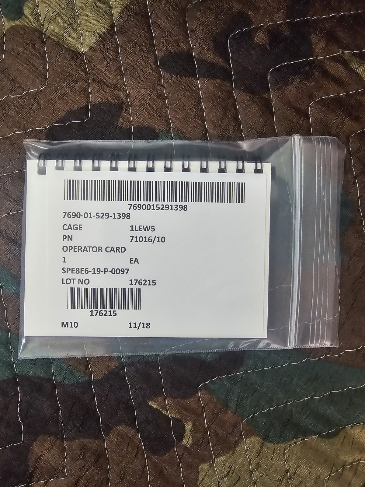 New! M50/M51 OPERATOR CARD