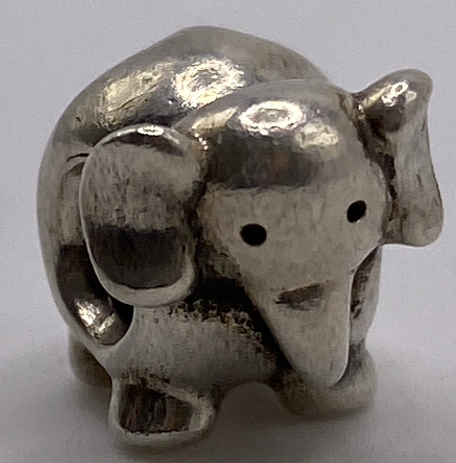 Authentic Pandora S925 ALE SS Elephant Charm 5.1g 790480