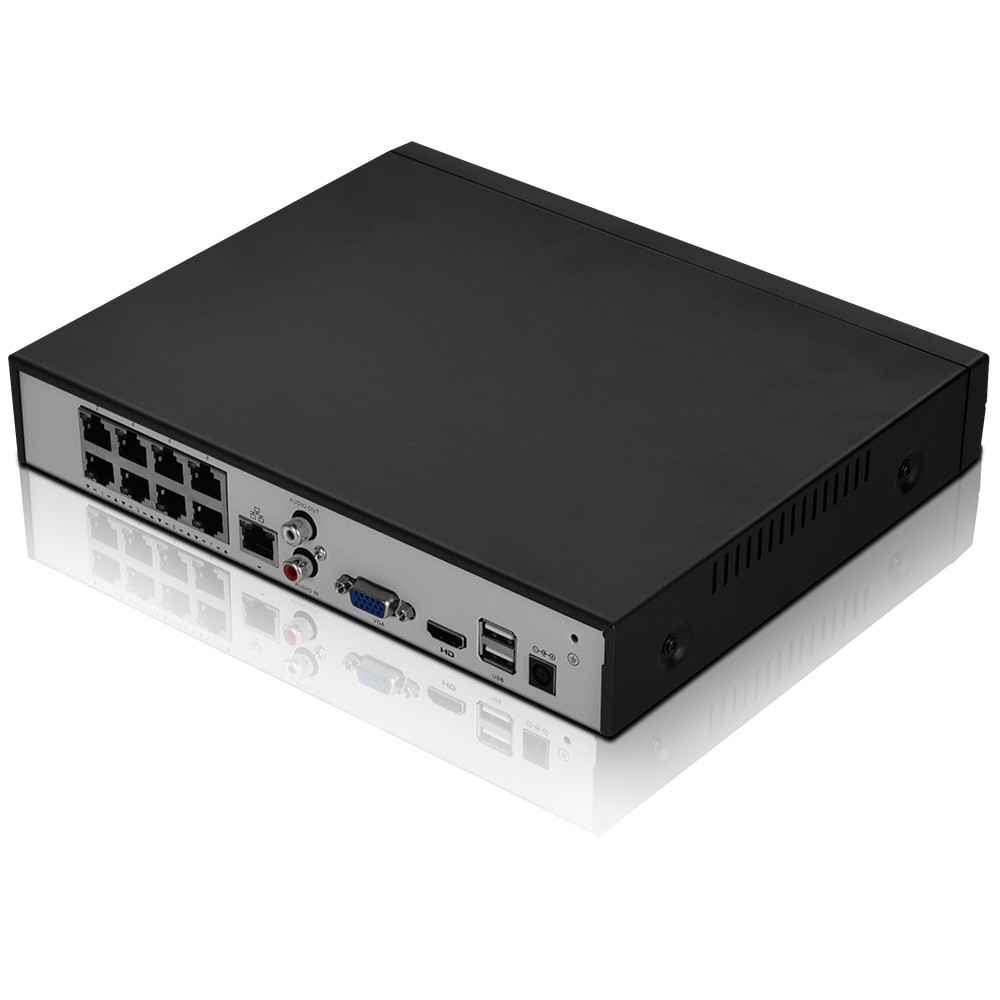 Vikylin 4K 12MP 8CH 8POE NVR Security CCTV 8Channel Network Video Recorder H.265