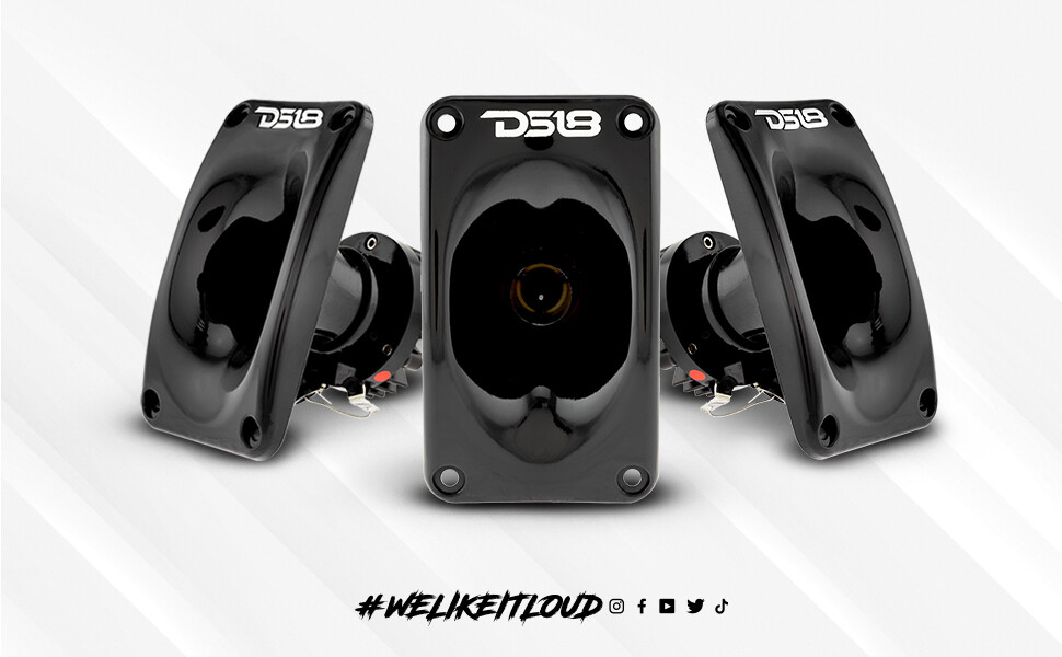 DS18 PRO-DKN25 1" Neodymium Driver with Aluminum Horn, 120W Max, 8 Ohms