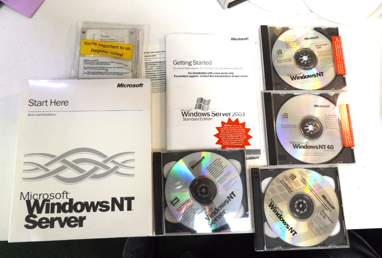 Microsoft Windows NT Server 4.0 Retail Box+SP4+5 Client Access Lic.-Sealed