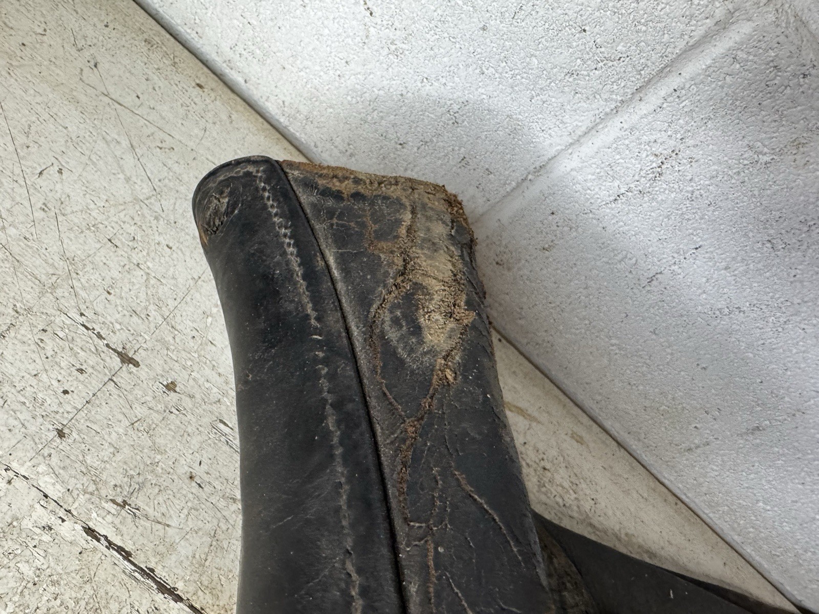 Antique Horse Leather Hames Cover Draft Horse Harness Pad Advertising