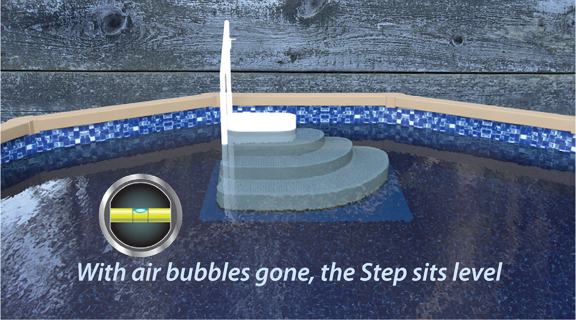 Aqua Select Above Ground Swimming Pool Entry System Step w/ Pad - (Choose Color)