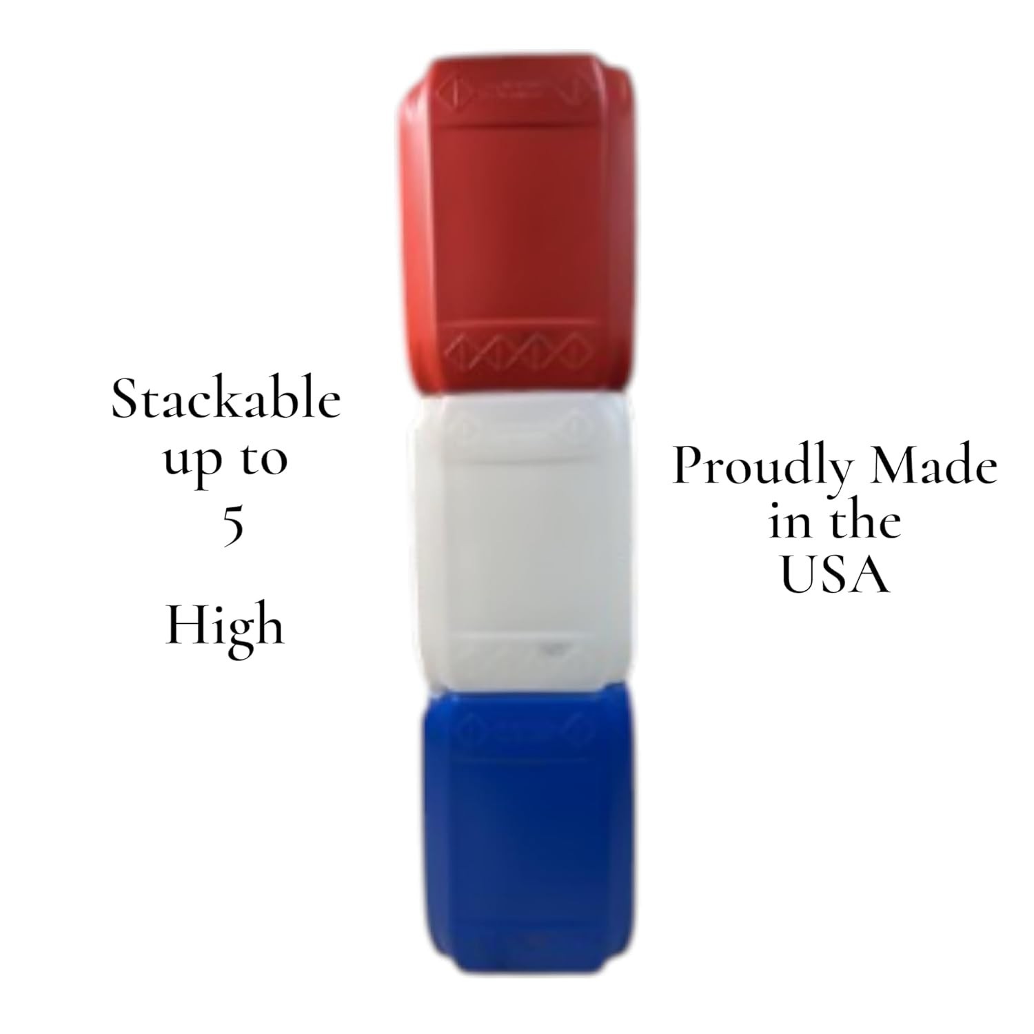 2.5 Gallon (10L) BPA-Free Water Jug with 70mm Cap,Stackable,Food Grade Container