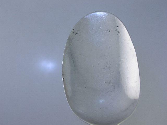 Early George II Silver 7 3/8" Spoon SAMUEL HUTTON London c1737 lion crest