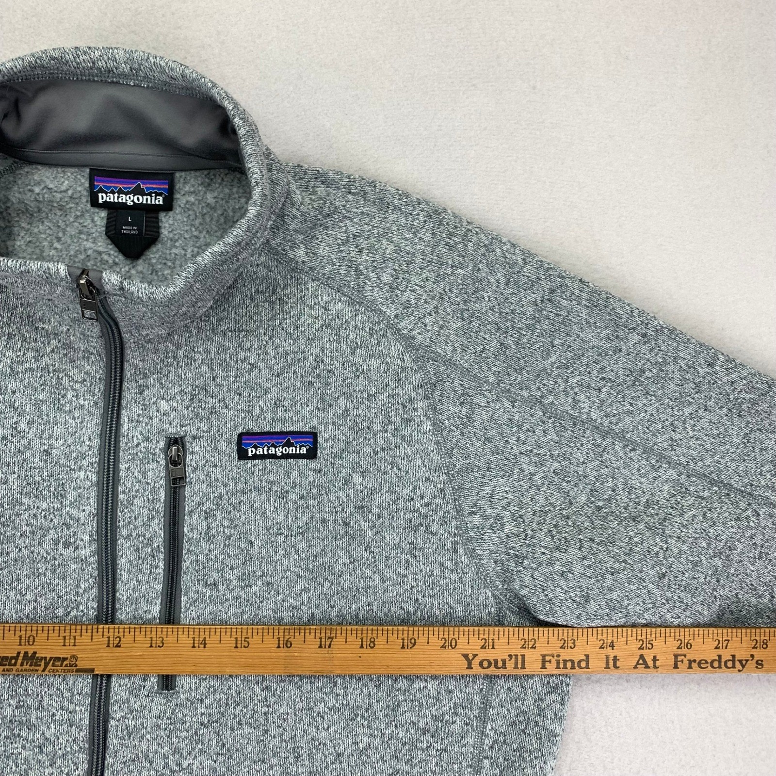 Patagonia Better Sweater Fleece Jacket Mens XL Grey Full-Zip Hiking Lightweight