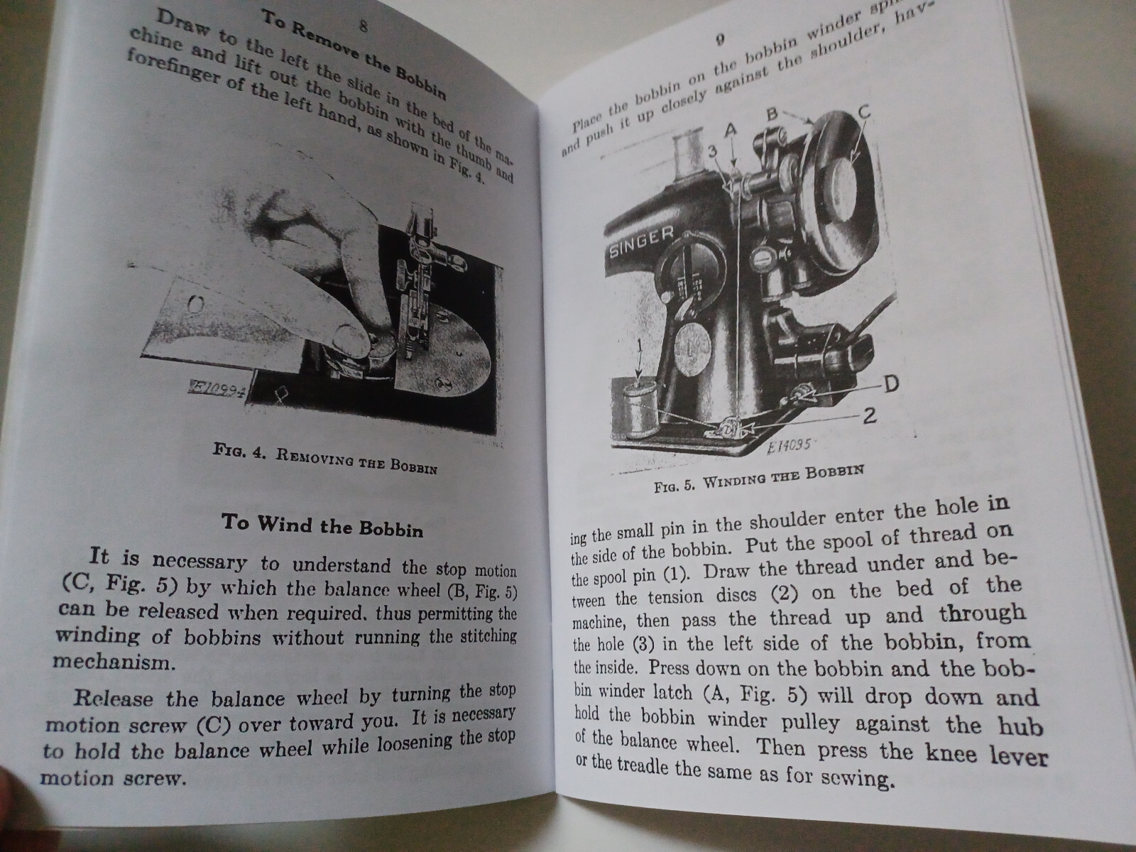 Singer 201-2 Manual Instruction Sewing Machine Reprint (Model 201)