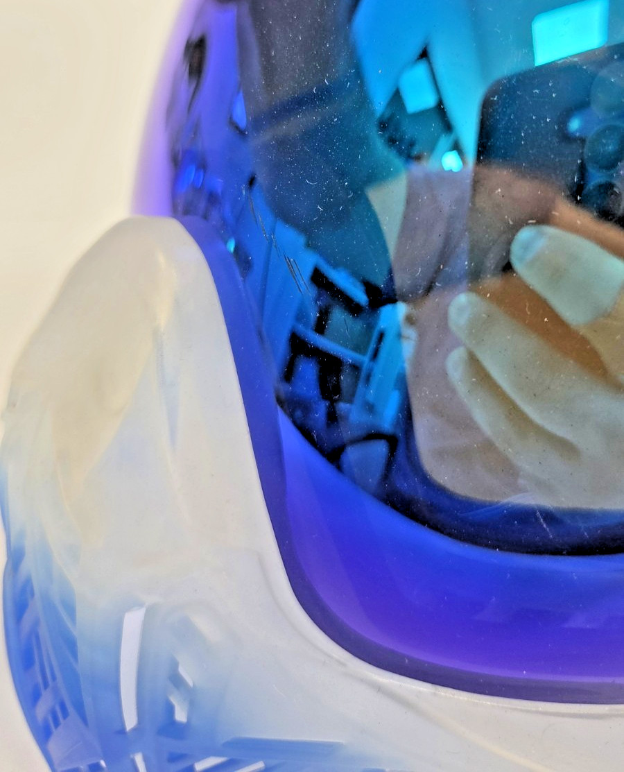 Bunkerkings CMD Goggle Clear Dyed Red, White, Blue