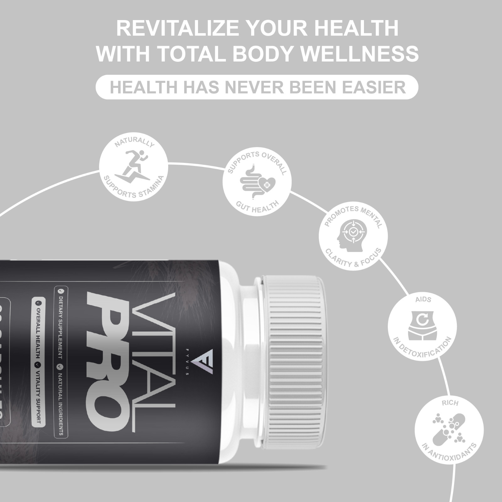 (3 Pack) Vital Pro Capsules, Vital Pro Performance Supplement (180 Capsules)