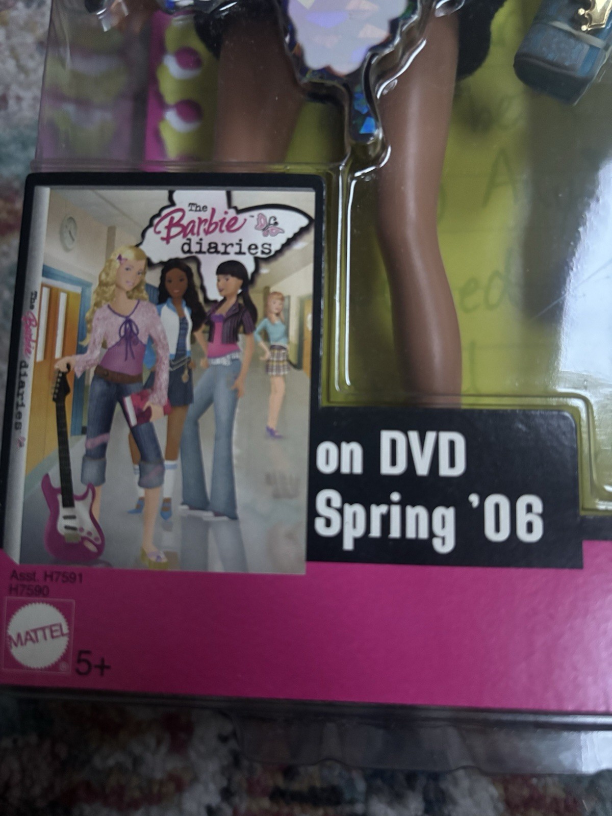 Collectable Tia From The Barbie Diaries 2005 Series Brown Hair Blue Outfit NIB