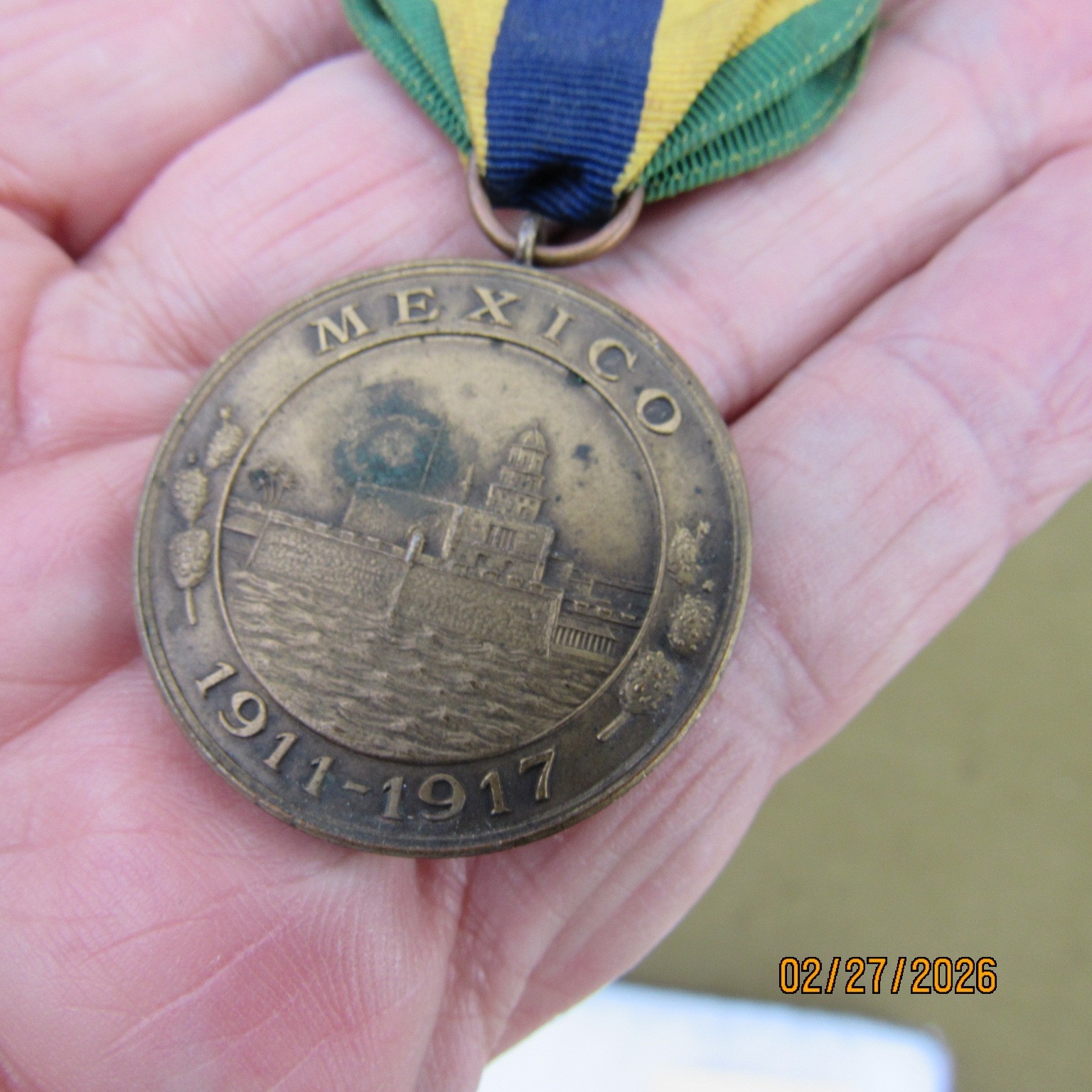 USN GCM GROUP 1910 2 BARS &USN MEXICO & RIM NAMED WW1 VICTORY MEDAL USS ST LOUIS
