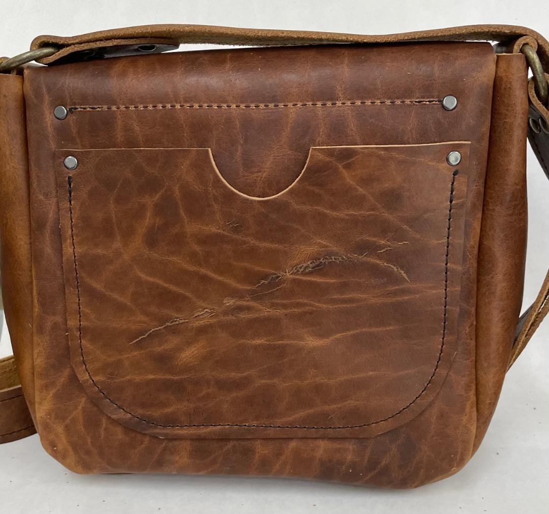 AMERICAN BISON LEATHER MUZZLELOADER STD. POSSIBLES BAG US MADE FREE SHIPPING