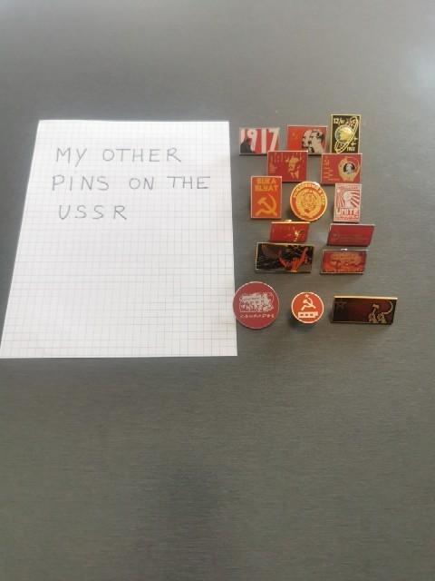 CCCP USSR LENIN STALIN COMMUNIST PARTY LENIN STALIN USSR Pin Badge New