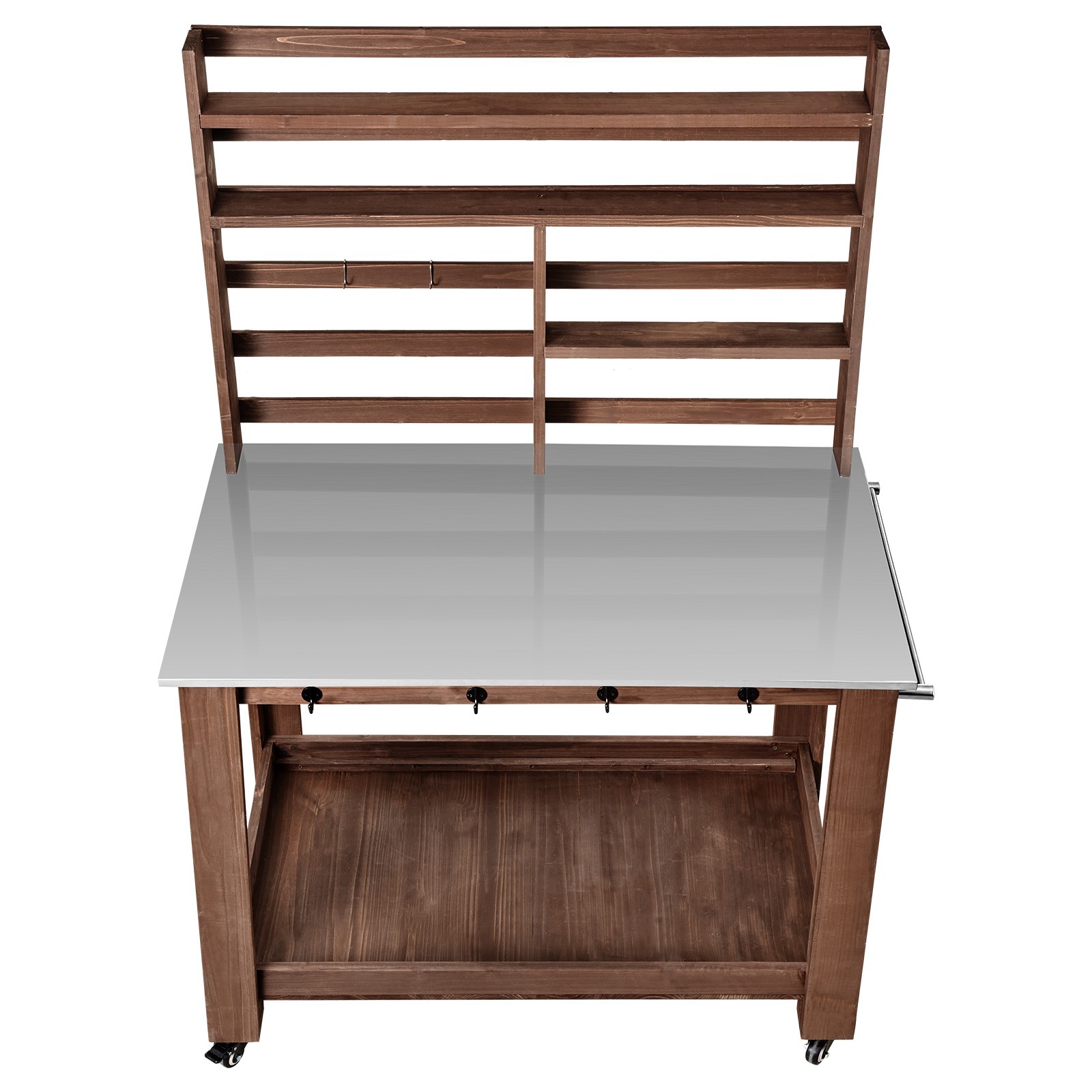 Uimoso Outdoor Gardening Workstation with Stainless Steel Tabletop