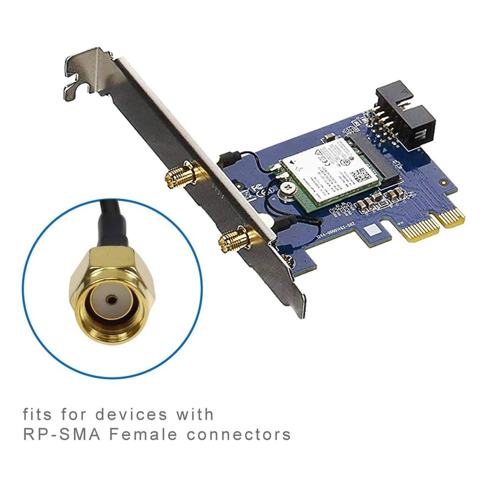 Dual Band RP-SMA Male Antenna for WiFi Router Wireless Security IP Camera 9dBi