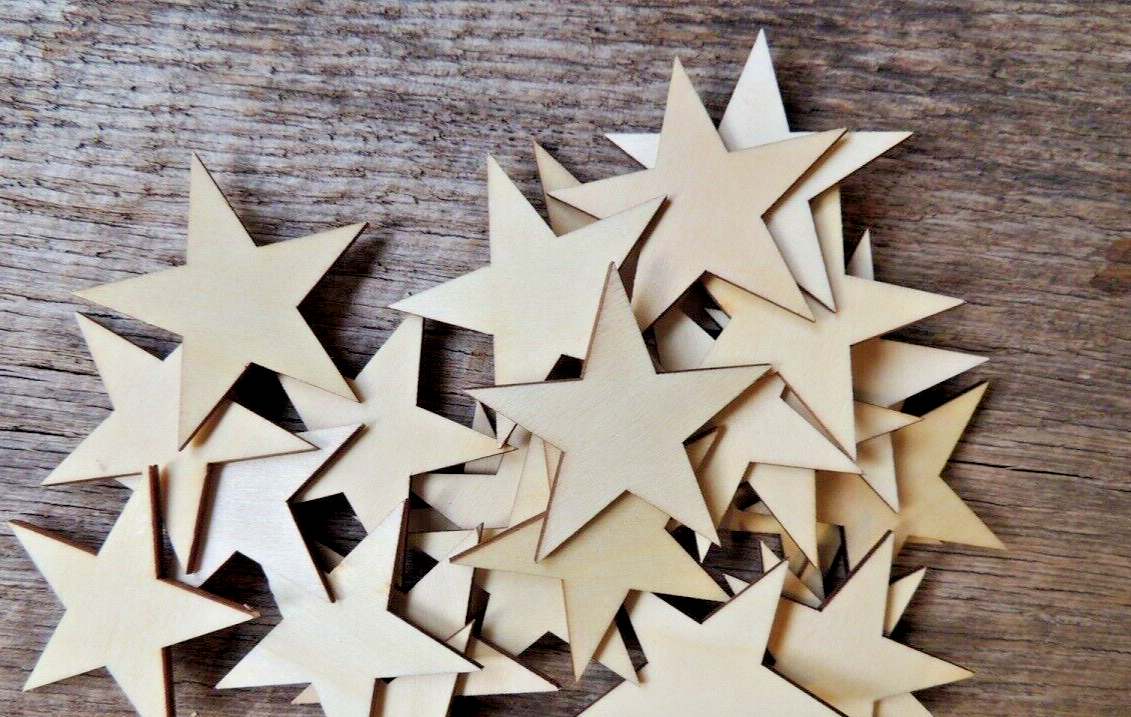 Wood Star Wooden Stars