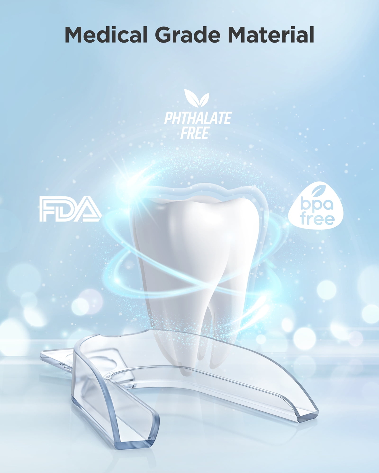 Fairywill Mouth Guard for Grinding Teeth Night Guards Whitening Trays 10 Packs