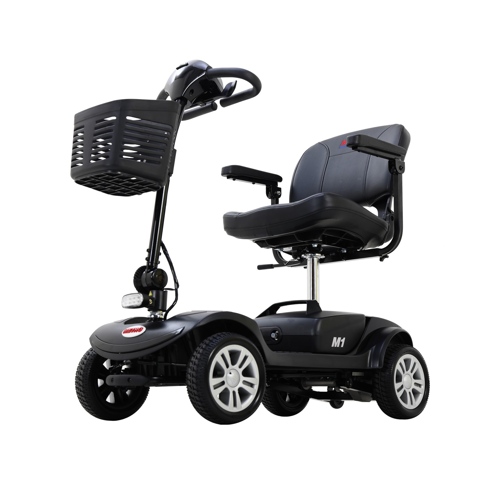 METRO 4 Wheel Travel Mobility Scooter with 300W Motor for Adult-300lbs, Black
