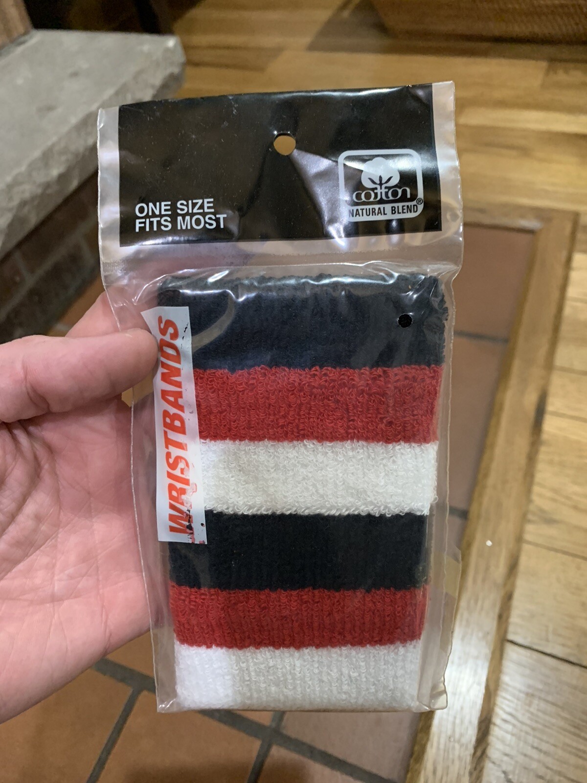 Vtg Terrycloth Sweat Bands Wristbands NOS Heat Falcons Bulls Redwings Red Black