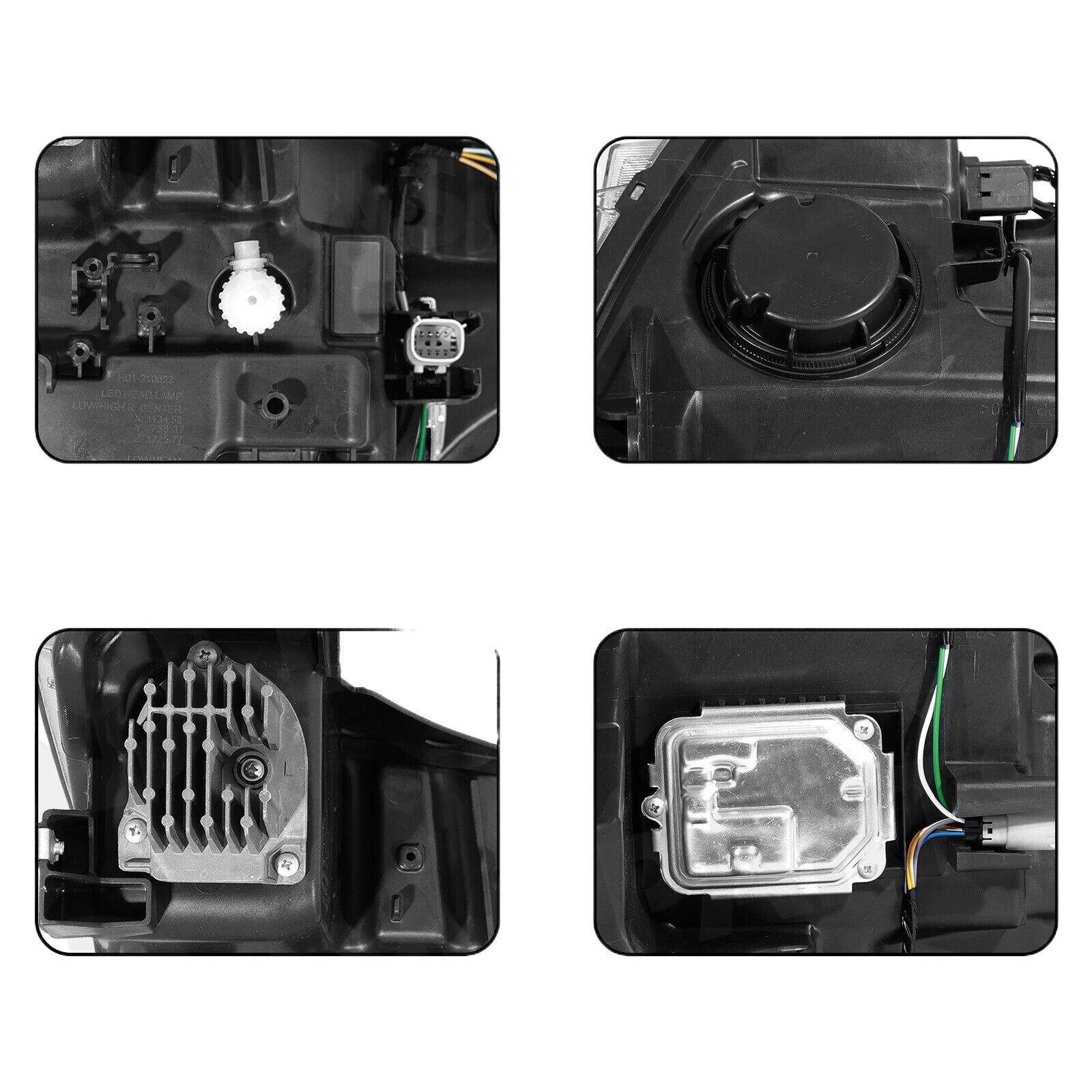 For 2024 2025 Chevy Trax LT RS Active w/ LED DRL Headlight Left+Right Pair