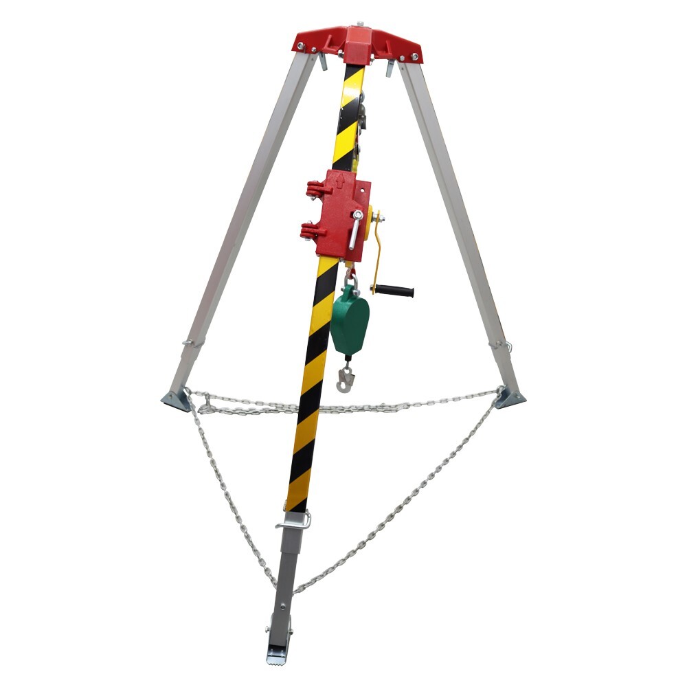TECHTONGDA Confined Space Tripod Kit Emergency Rescue Aluminum Alloy Tripod
