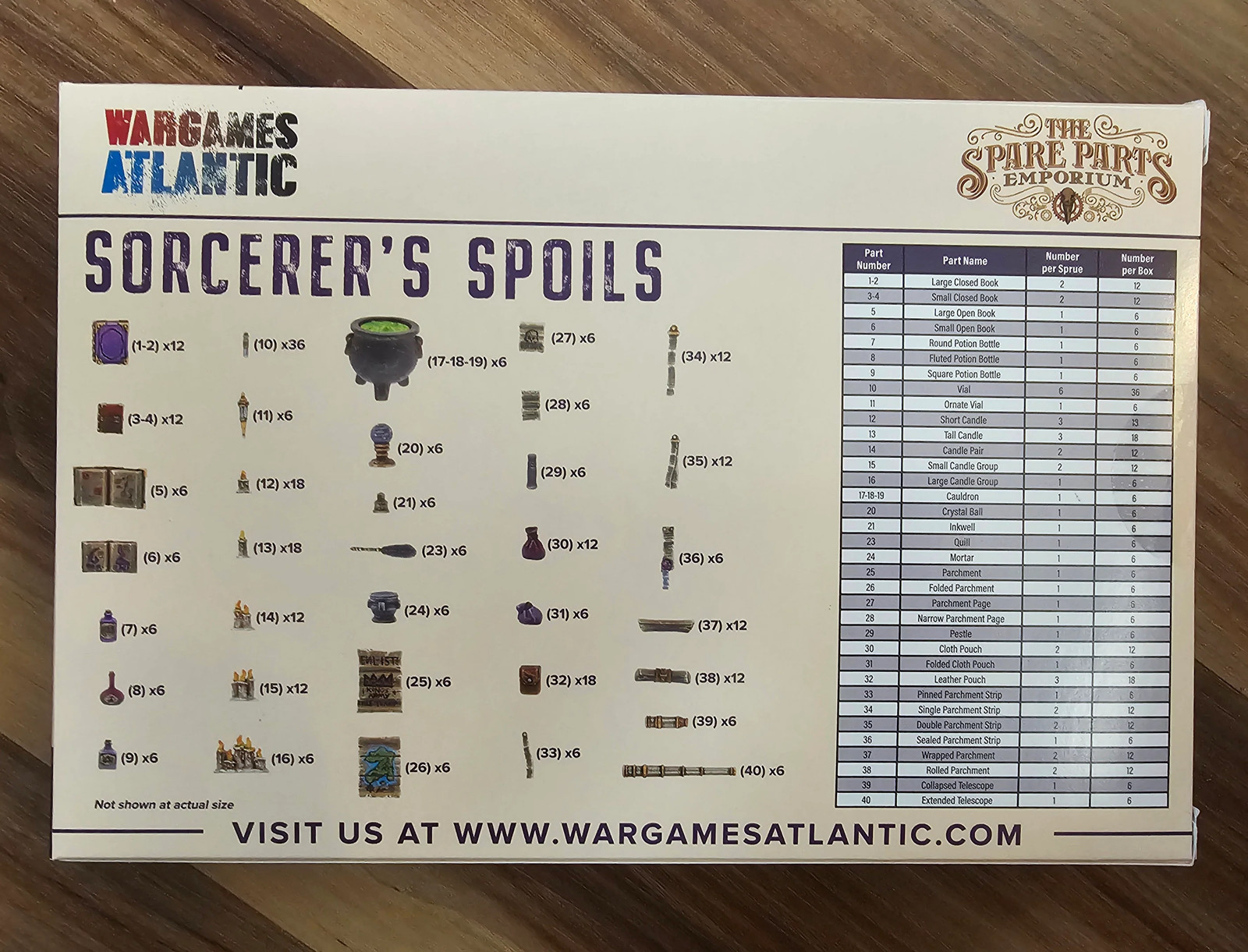 Wargames Atlantic Sorcerer's Spoils (*See Per Order Flat Rate Shipping)