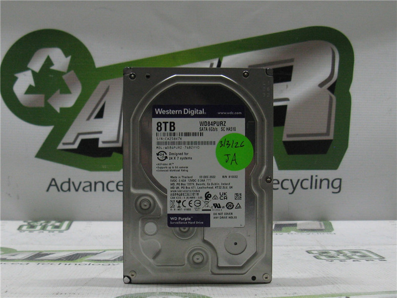 Western Digital WD84PURZ 8TB 3.5in SATA Hard Drive Purple