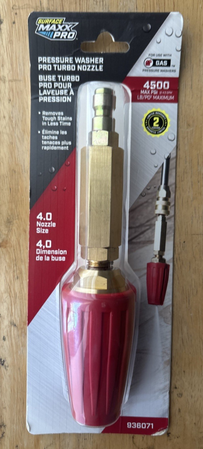 SurfaceMaxx Pro (SGY-PWA76) - Pressure Washer Turbo Nozzle 4500 PSI (936071)