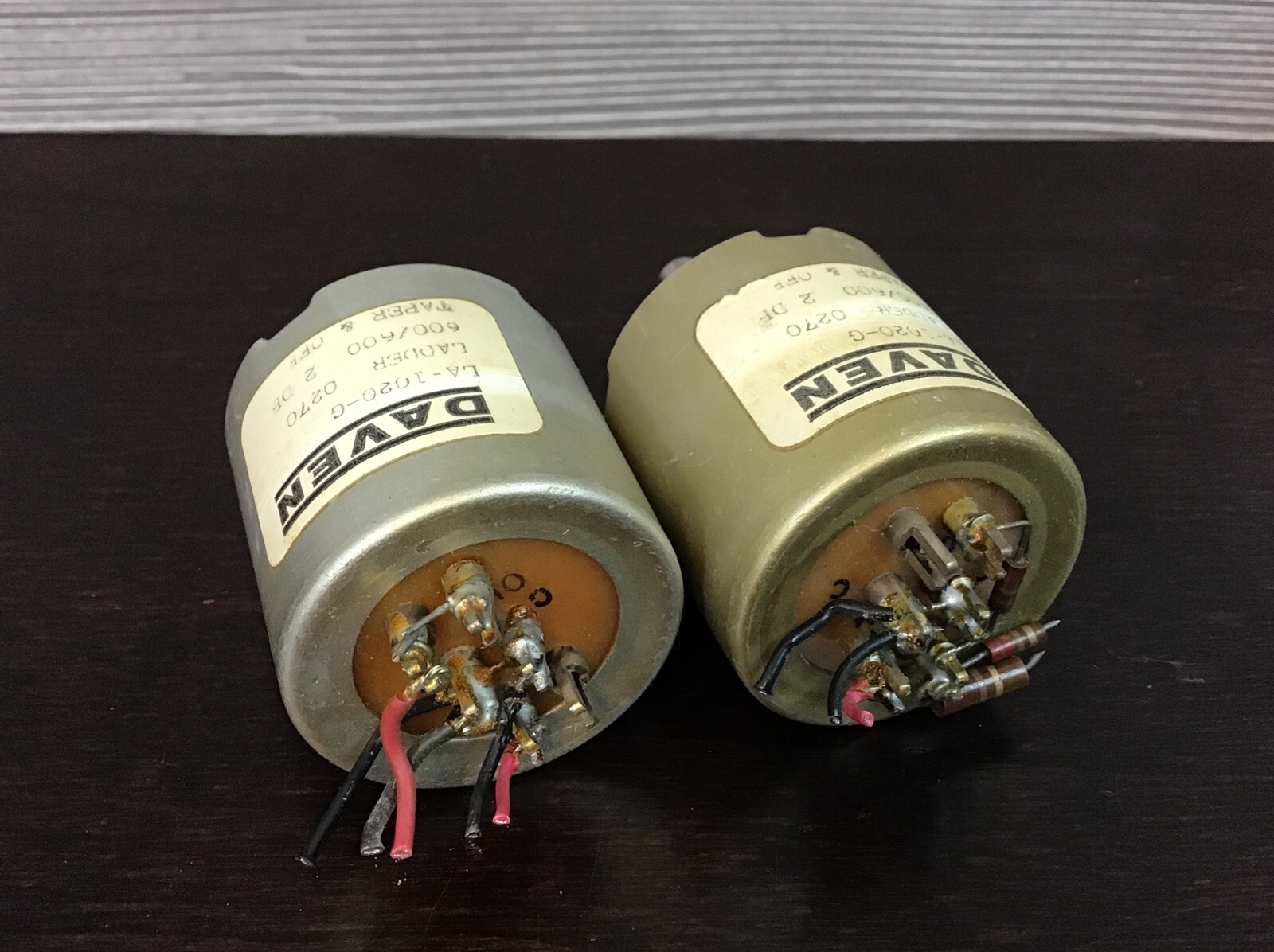Vintage Pair - Daven LA-1020-G Audio Attenuators Ladder, 600/600, 2DB, Taper&off