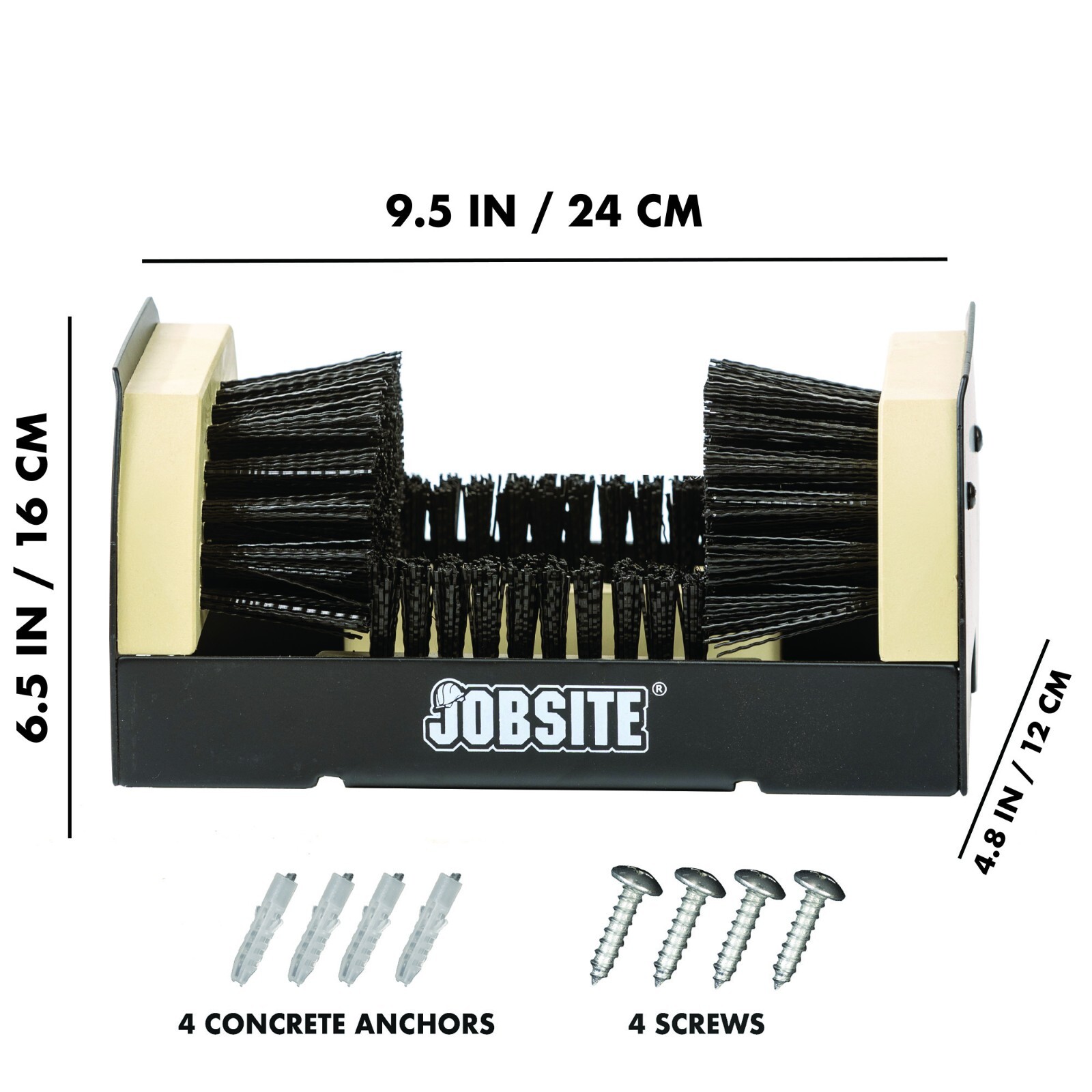 JobSite Boot Scrubber - The Original Shoe Scraper & Cleaner Brush