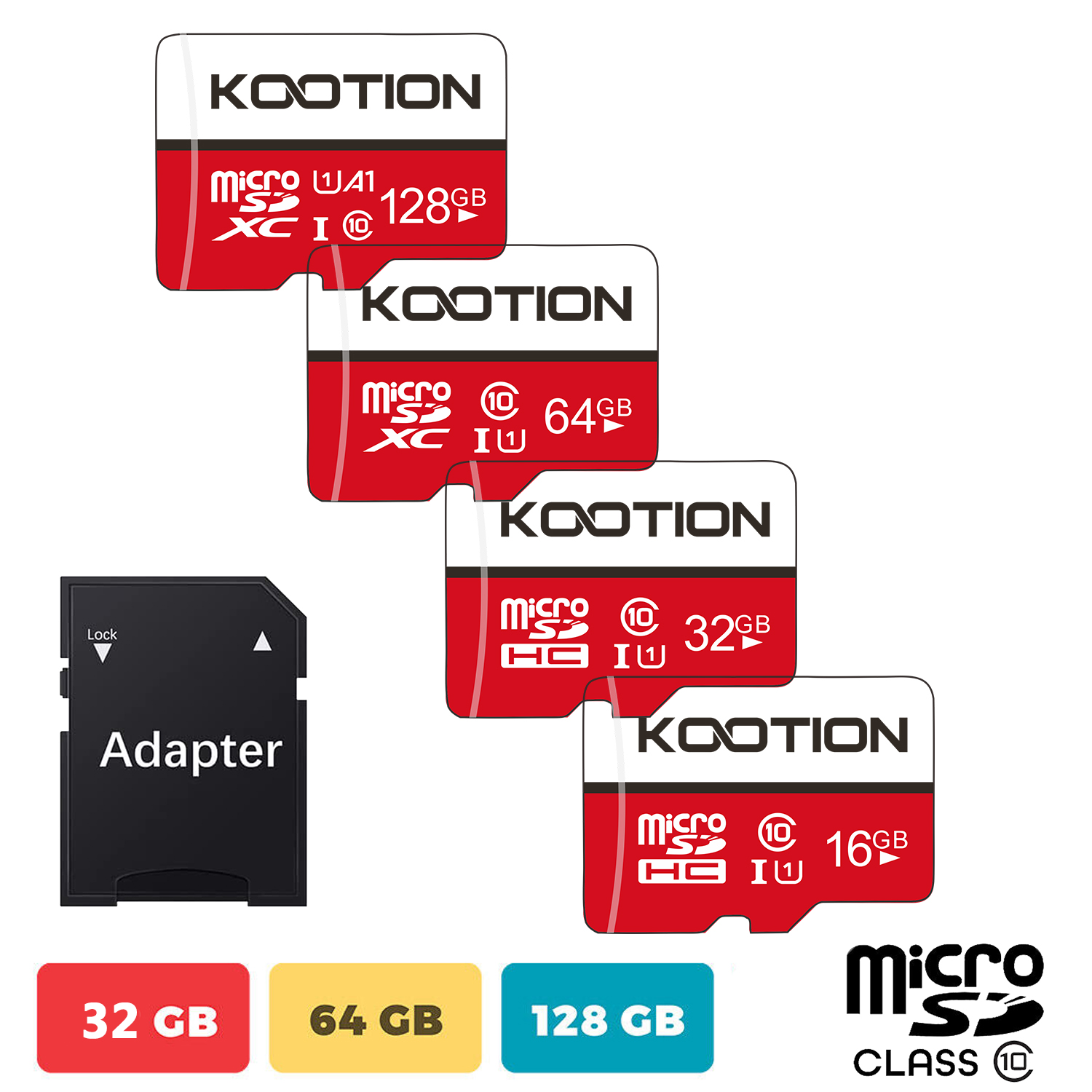 1-100PAck 16GB 32GB 64GB 128GB Ultra Micro SD Class 10 TF Cards Memory Card LOT