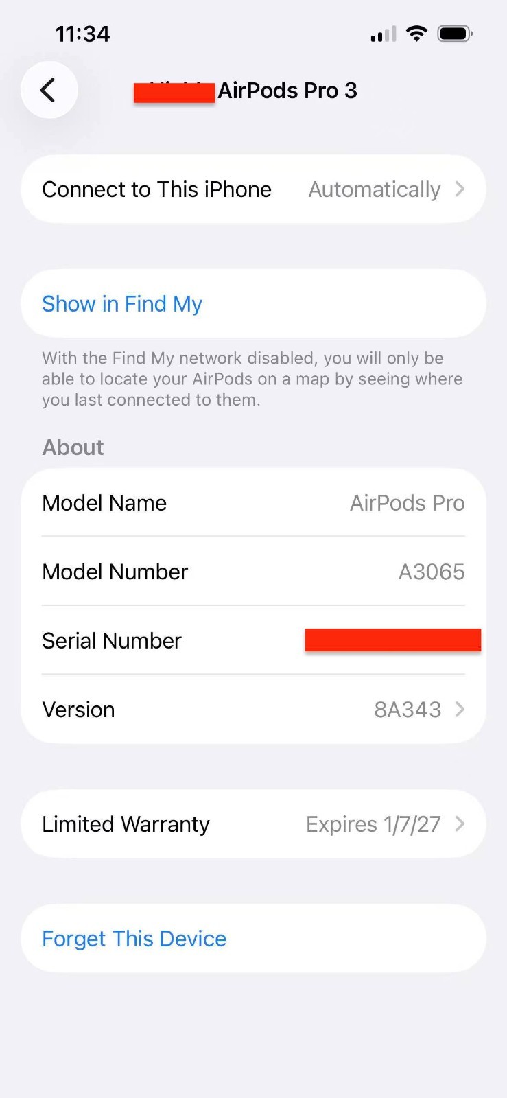 Apple AirPods Pro 3 Active Noise Cancelling Earbuds w/UCB-C Magsafe Unused Open