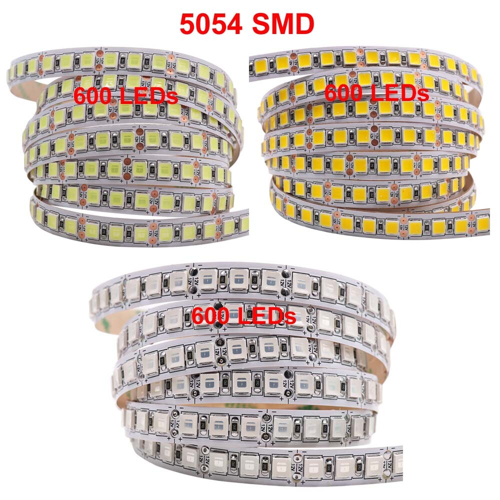 16.4ft LED Strip 3528 2835 3014 5050 5054 5630 5730 7020 SMD Flexible Light 12V