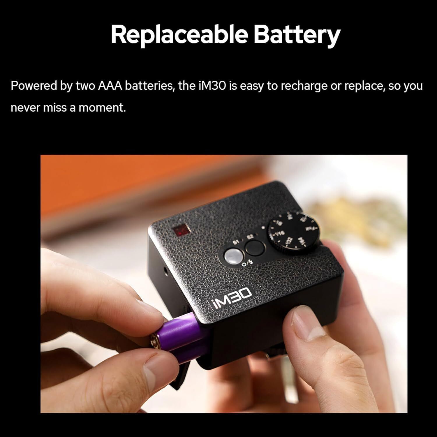 GODOX iM30 Mini Flash - Camera Flash for Canon Sony Nikon Fuji Olympus Camera