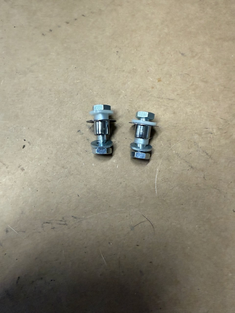 Schwinn Stingray Krate Bicycle Banana Seat Faux Q Bolts Chrome Bezels & Grommets