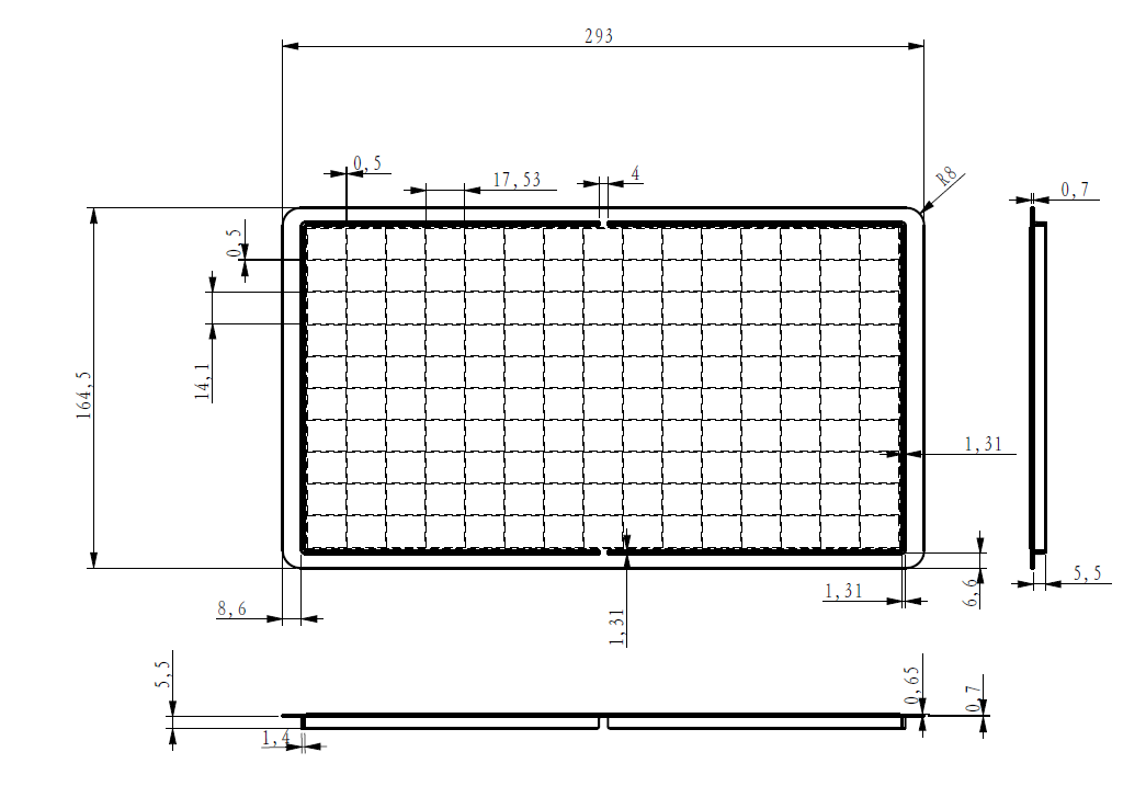 SAM4S ER 920, ER 940, SPS 320, SPS 340 Overlay Flat Keyboard Wet Cover Silicone