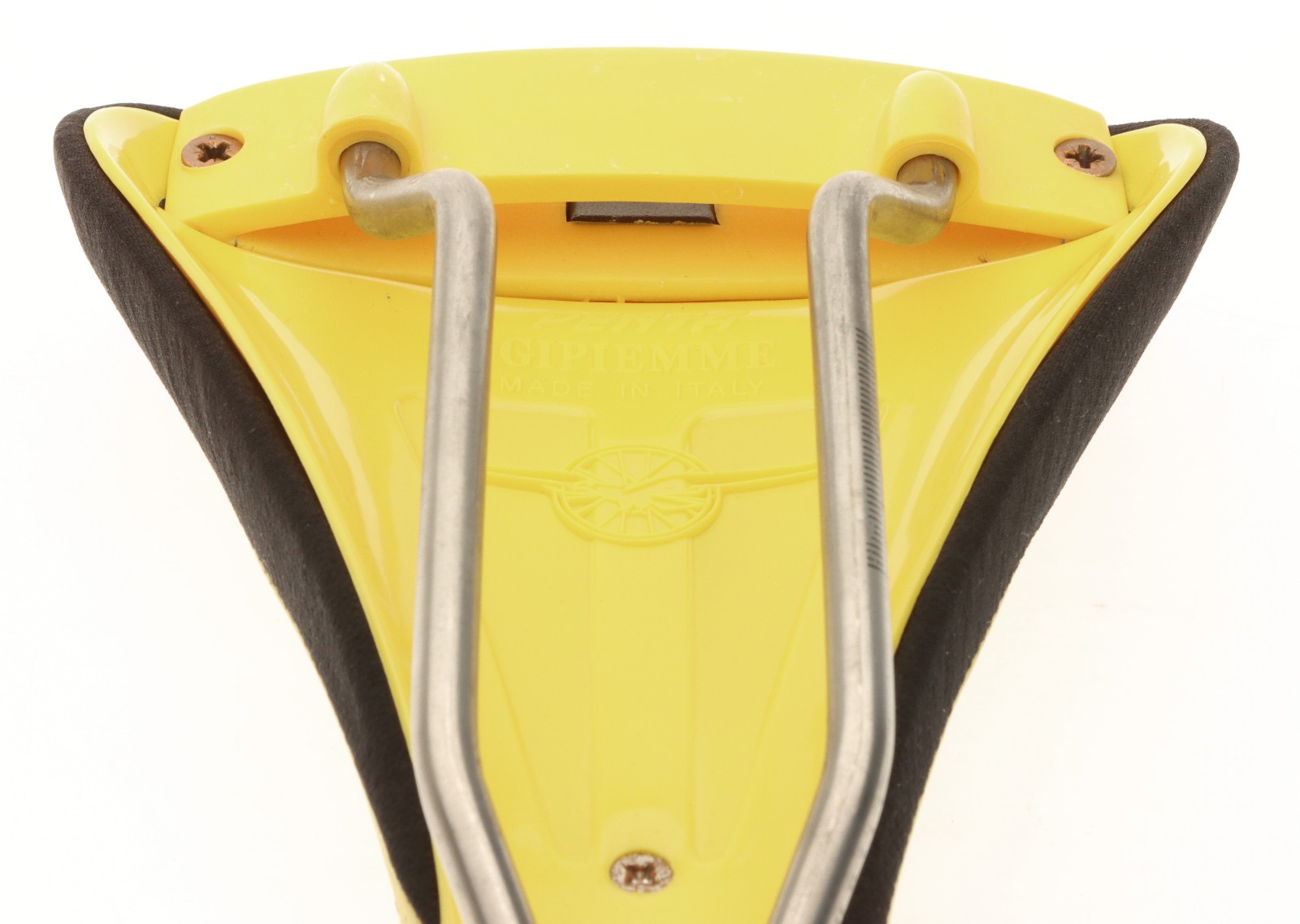 Gipiemme & EuroAsia Penta Saddle Dual Shock Absorber Ti Rails Yellow NEW NIB NOS