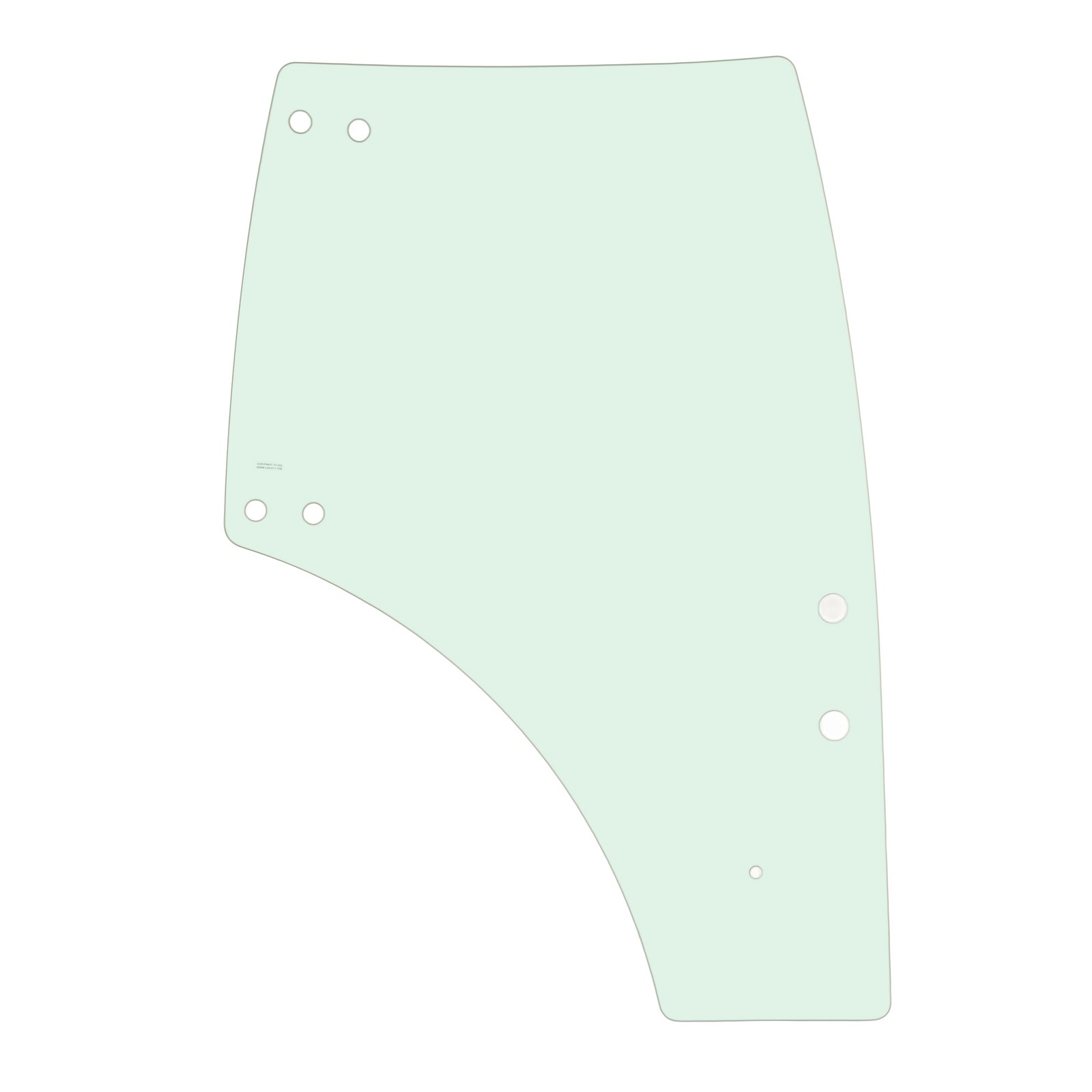 Left Hand Cab Glass Door For Kubota M8540 M5040 M9540 M6040 M7040 Tempered Glass