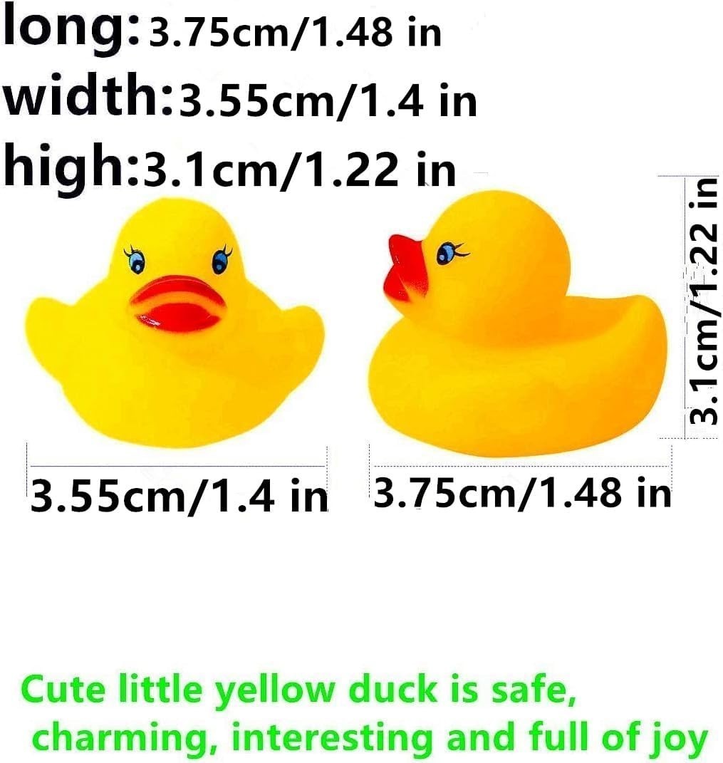 50pcs Rubber Ducks in Bulk,Assortment Duckies for Jeep Ducking Floater Bath Toys