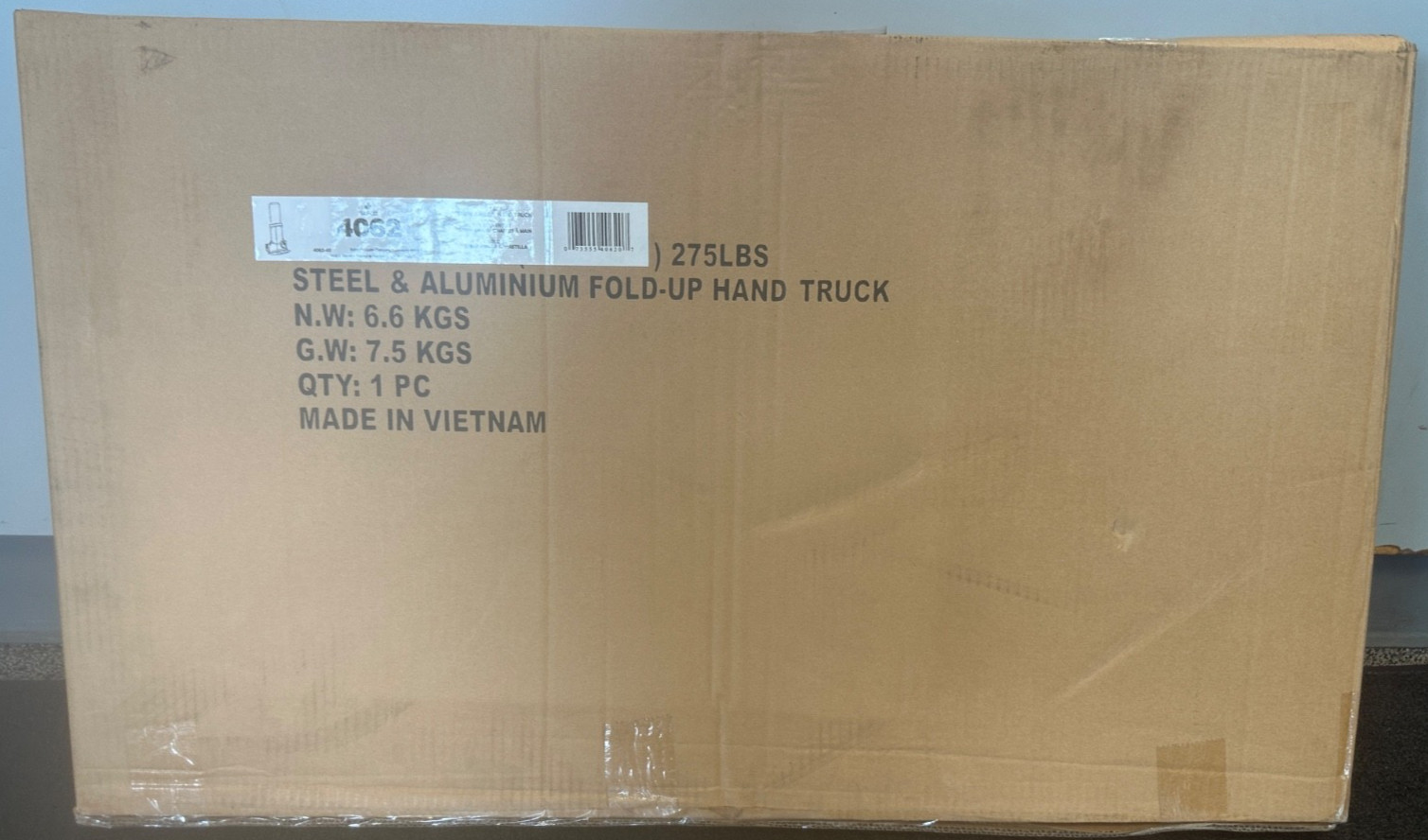 Safco Stow-Away Medium Hand Truck 275lb Capacity 19w x 17 3/4d x 38 3/4h