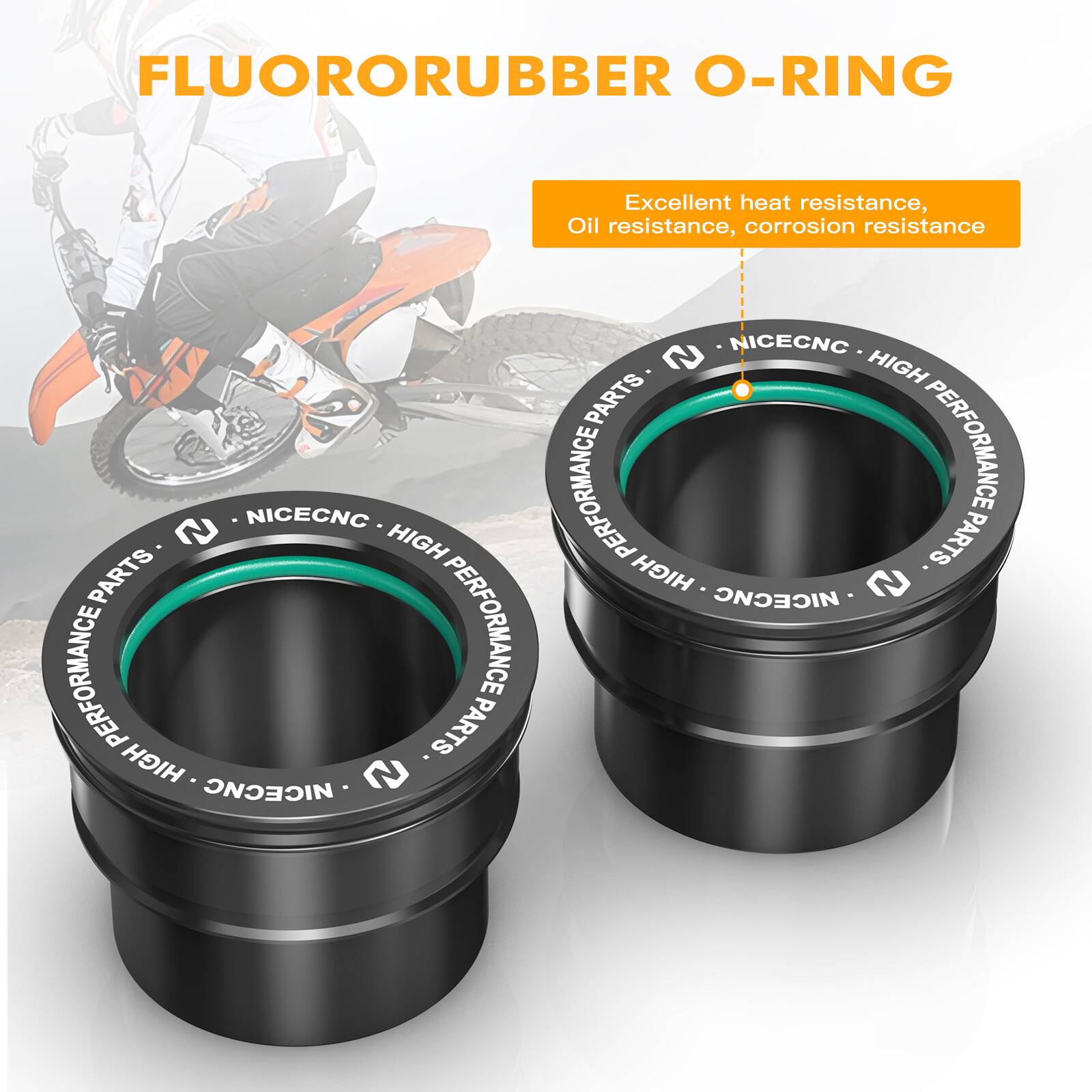 CNC Front Rear Wheel Spacers For Husqvarna 250 300 350 450 501 TE FE 2014-2015