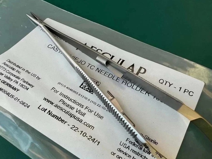 3X AESCULAP BM004US CASTROVIEJO TC NEEDLE HOLDER 180 MM (18cm)