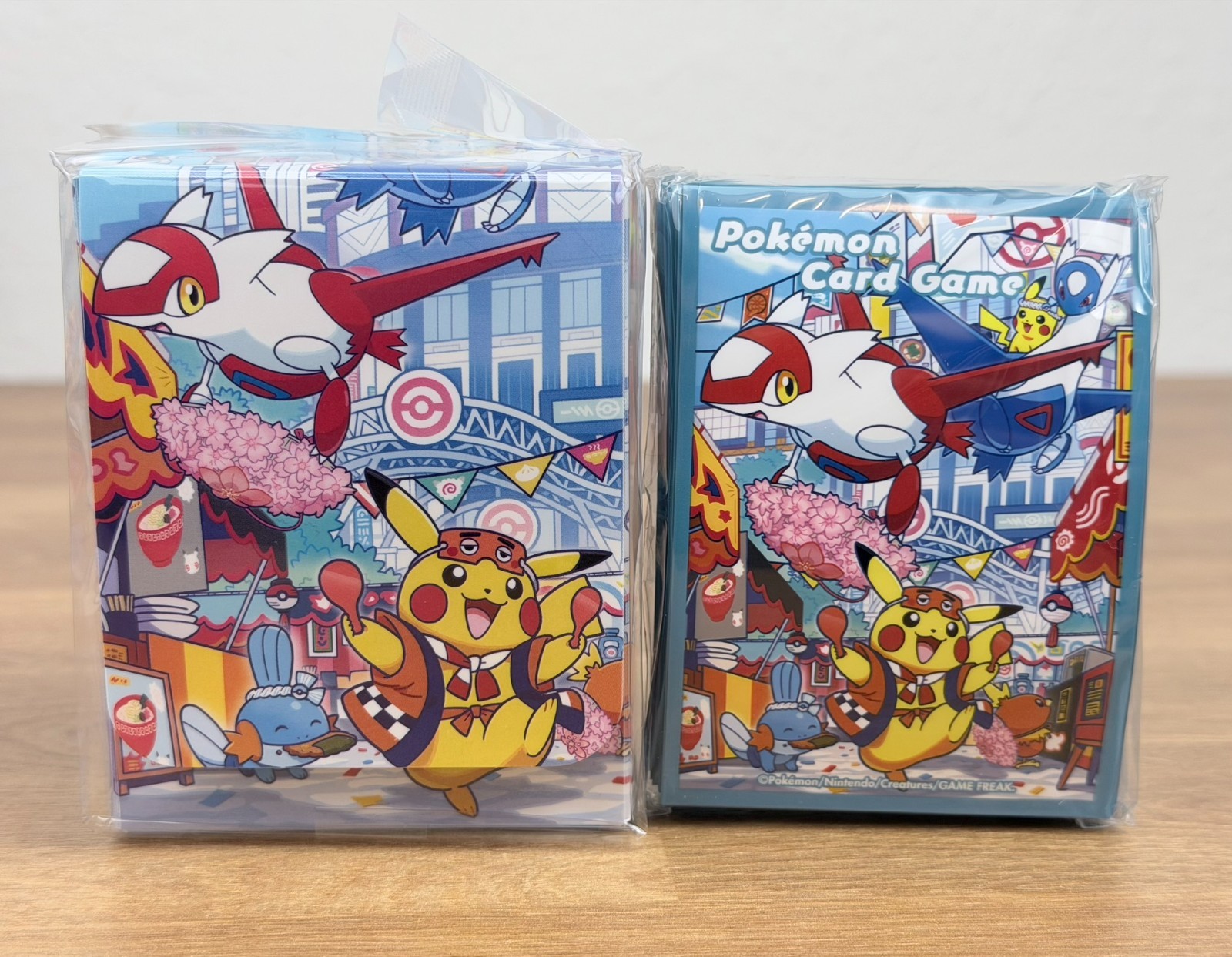 Pokemon Center Fukuoka Latias & Latios Deck Box + Sleeves Original SEALED