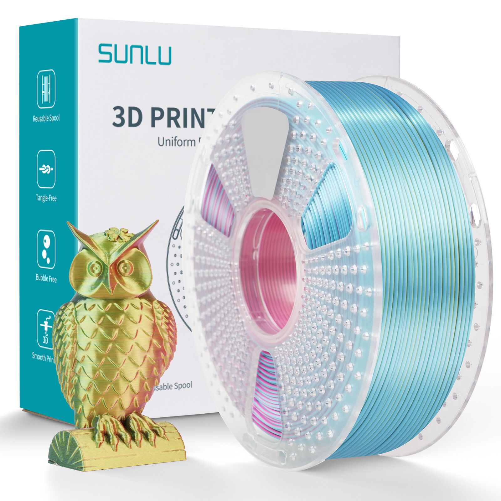 10KG/20KG SUNLU ASA PETG PLA PLA+2.0 PLA-Matte PLA-Meta SILK ABS EABS Filament