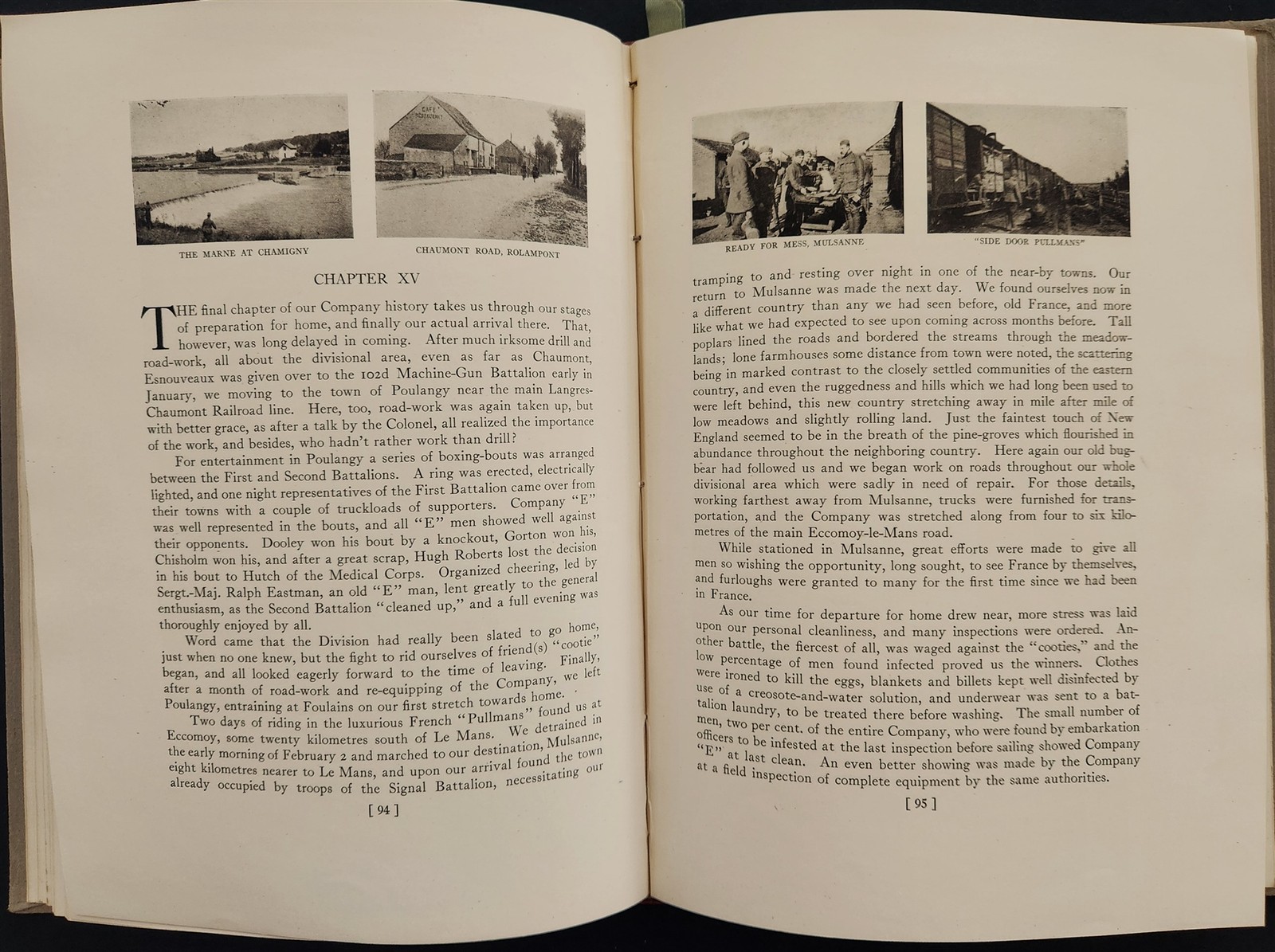 1919 antique WWI HISTORY "E" Co 101st ENGINEERS 26th DIV private printing