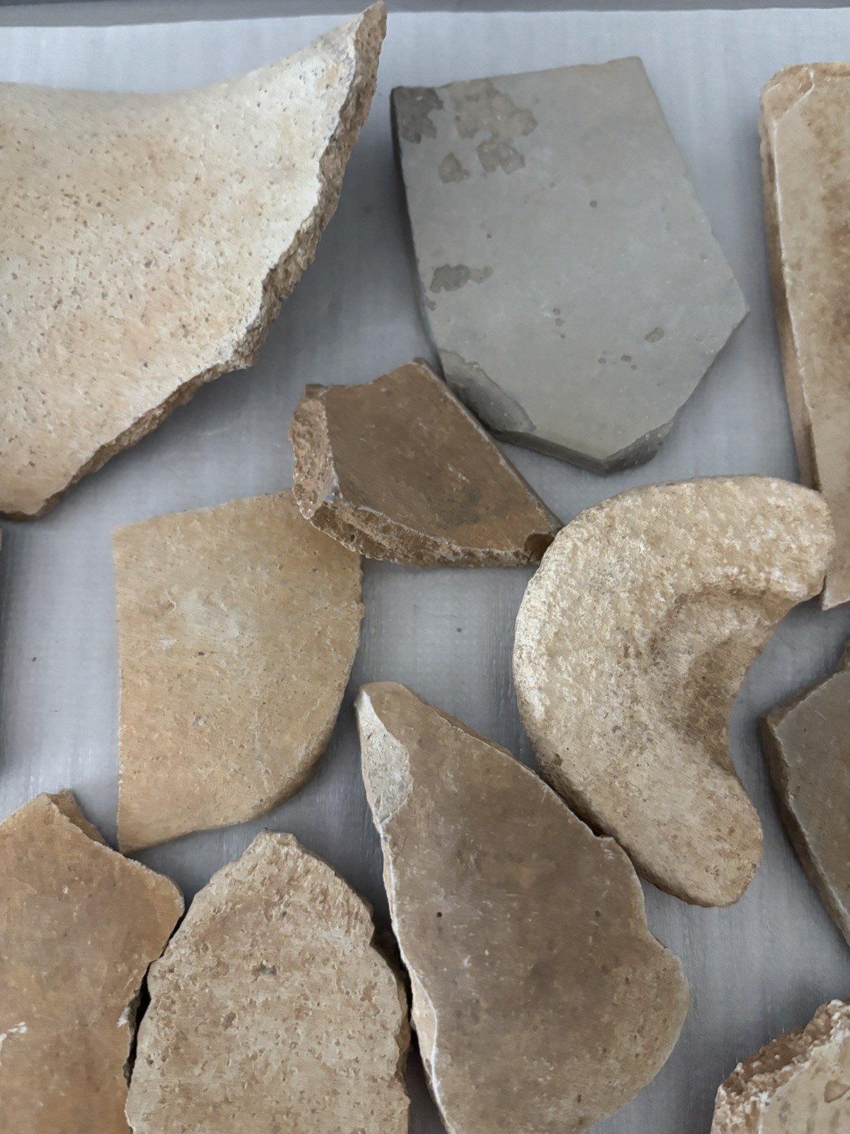 15+ Ancient Anasazi Native American 1-4” Pottery Shards Arizona L10-B FREE SHIP