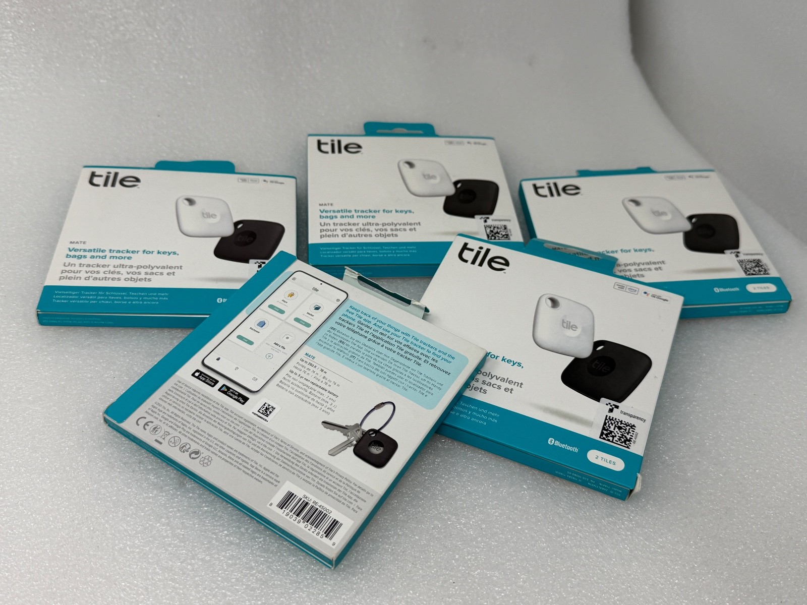 [10-PACK] TILE MATE BLACK & WHITE [2022] BLUETOOTH ITEM KEY TRACKER FINDER [NEW]