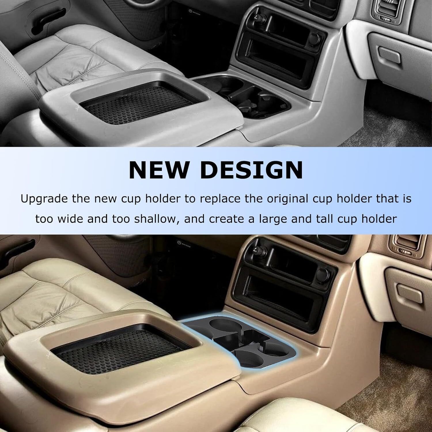Cup Holder Upgrade for Chevrolet 2003-2007 GMC Silverado Tahoe Suburban Yukon